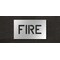Rae Pavement Stencil, Message, Fire, 6 in Character Height, Highway Gothic Font, Polyethylene, Clear STL-116-70601 - alternate 1