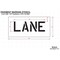 Rae Pavement Stencil, Message, Lane, 6 in Character Height, Highway Gothic Font, Polyethylene, Clear STL-116-70602 - alternate 2