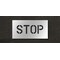 Rae Pavement Stencil, Message, Stop, 6 in Character Height, Highway Gothic Font, Polyethylene, Clear STL-116-70603 - alternate 1