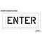 Rae Pavement Stencil, Message, Enter, 6 in Character Height, Highway Gothic Font, Polyethylene, Clear STL-116-70604 - alternate 2