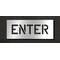 Rae Pavement Stencil, Message, Enter, 6 in Character Height, Highway Gothic Font, Polyethylene, Clear STL-116-70604 - alternate 1