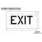 Rae Pavement Stencil, Message, Exit, 6 in Character Height, Highway Gothic Font, Polyethylene, Clear STL-116-70605 - alternate 2