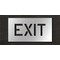Rae Pavement Stencil, Message, Exit, 6 in Character Height, Highway Gothic Font, Polyethylene, Clear STL-116-70605 - alternate 1