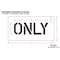 Rae Pavement Stencil, Message, Only, 6 in Character Height, Highway Gothic Font, Polyethylene, Clear STL-116-70606 - alternate 2