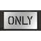 Rae Pavement Stencil, Message, Only, 6 in Character Height, Highway Gothic Font, Polyethylene, Clear STL-116-70606 - alternate 1