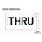 Rae Pavement Stencil, Message, Thru, 6 in Character Height, Highway Gothic Font, Polyethylene, Clear STL-116-70608 - alternate 2