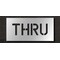 Rae Pavement Stencil, Message, Thru, 6 in Character Height, Highway Gothic Font, Polyethylene, Clear STL-116-70608 - alternate 1