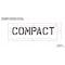 Rae Pavement Stencil, Message, Compact, 6 in Character Height, Highway Gothic Font, Polyethylene, Clear STL-116-70611 - alternate 2