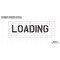 Rae Pavement Stencil, Message, Loading, 6 in Character Height, Highway Gothic Font, Polyethylene, Clear STL-116-70612 - alternate 2