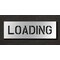 Rae Pavement Stencil, Message, Loading, 6 in Character Height, Highway Gothic Font, Polyethylene, Clear STL-116-70612 - alternate 1