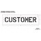 Rae Pavement Stencil, Message, Customer, 6 in Character Height, Highway Gothic Font, Polyethylene STL-116-70614 - alternate 2