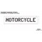 Rae Pavement Stencil, Message, Motorcycle, 6 in Character Height, Highway Gothic Font, Polyethylene STL-116-70616 - alternate 2