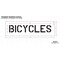 Rae Pavement Stencil, Message, Bicycle, 6 in Character Height, Highway Gothic Font, Polyethylene, Clear STL-116-70618 - alternate 2