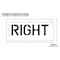 Rae Pavement Stencil, Message, Right, 6 in Character Height, Highway Gothic Font, Polyethylene, Clear STL-116-70621 - alternate 2