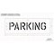 Rae Pavement Stencil, Message, Parking, 6 in Character Height, Highway Gothic Font, Polyethylene, Clear STL-116-70622 - alternate 2