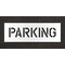 Rae Pavement Stencil, Message, Parking, 6 in Character Height, Highway Gothic Font, Polyethylene, Clear STL-116-70622 - alternate 1