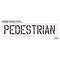 Rae Pavement Stencil, Message, Pedestrian, 18 in Character Height, Highway Gothic Font, Polyethylene STL-116-71825 - alternate 2