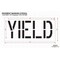 Rae Pavement Stencil, Message, Yield, 18 in Character Height, Highway Gothic Font, Polyethylene, Clear STL-116-71826 - alternate 2