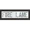 Rae Pavement Stencil, Message, Fire Lane, 18 in Character Height, Highway Gothic Font, Polyethylene STL-116-71831 - alternate 1