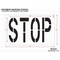 Rae Pavement Stencil, Message, Stop, 24 in Character Height, Highway Gothic Font, Polyethylene, Clear STL-116-72403 - alternate 2