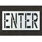 Rae Pavement Stencil, Message, Enter, 24 in Character Height, Highway Gothic Font, Polyethylene, Clear STL-116-72404 - alternate 1