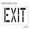 Rae Pavement Stencil, Message, Exit, 24 in Character Height, Highway Gothic Font, Polyethylene, Clear STL-116-72405 - alternate 2