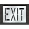 Rae Pavement Stencil, Message, Exit, 24 in Character Height, Highway Gothic Font, Polyethylene, Clear STL-116-72405 - alternate 1