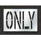 Rae Pavement Stencil, Message, Only, 24 in Character Height, Highway Gothic Font, Polyethylene, Clear STL-116-72406 - alternate 1
