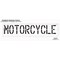 Rae Pavement Stencil, Message, Motorcycle, 18 in Character Height, Highway Gothic Font, Polyethylene STL-116-71816 - alternate 2