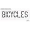 Rae Pavement Stencil, Message, Bicycles, 18 in Character Height, Highway Gothic Font, Polyethylene STL-116-71818 - alternate 2