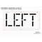 Rae Pavement Stencil, Message, Left, 18 in Character Height, Highway Gothic Font, Polyethylene, Clear STL-116-71820 - alternate 2