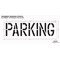 Rae Pavement Stencil, Message, Parking, 18 in Character Height, Highway Gothic Font, Polyethylene STL-116-71822 - alternate 2