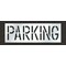 Rae Pavement Stencil, Message, Parking, 18 in Character Height, Highway Gothic Font, Polyethylene STL-116-71822 - alternate 1