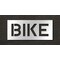 Rae Pavement Stencil, Message, Bike, 10 in Character Height, Highway Gothic Font, Polyethylene, Clear STL-116-71017 - alternate 1