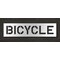 Rae Pavement Stencil, Message, Bicycle, 10 in Character Height, Highway Gothic Font, Polyethylene STL-116-71018 - alternate 1