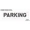 Rae Pavement Stencil, Message, Parking, 10 in Character Height, Highway Gothic Font, Polyethylene STL-116-71022 - alternate 2