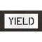 Rae Pavement Stencil, Message, Yield, 10 in Character Height, Highway Gothic Font, Polyethylene, Clear STL-116-71026 - alternate 1