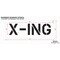 Rae Pavement Stencil, Message, X-ing, 10 in Character Height, Highway Gothic Font, Polyethylene, Clear STL-116-71027 - alternate 2