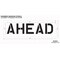 Rae Pavement Stencil, Message, Ahead, 10 in Character Height, Highway Gothic Font, Polyethylene, Clear STL-116-71028 - alternate 2