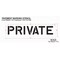 Rae Pavement Stencil, Message, Private, 10 in Character Height, Highway Gothic Font, Polyethylene STL-116-71029 - alternate 2