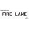 Rae Pavement Stencil, Message, Fire Lane, 10 in Character Height, Highway Gothic Font, Polyethylene STL-116-71031 - alternate 2