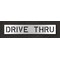 Rae Pavement Stencil, Message, Drive Thru, 10 in Character Height, Highway Gothic Font, Polyethylene STL-116-71036 - alternate 1