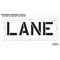 Rae Pavement Stencil, Message, Lane, 12 in Character Height, Highway Gothic Font, Polyethylene, Clear STL-116-71202 - alternate 2
