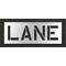 Rae Pavement Stencil, Message, Lane, 12 in Character Height, Highway Gothic Font, Polyethylene, Clear STL-116-71202 - alternate 1