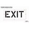 Rae Pavement Stencil, Message, Exit, 12 in Character Height, Highway Gothic Font, Polyethylene, Clear STL-116-71205 - alternate 2