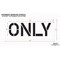 Rae Pavement Stencil, Message, Only, 12 in Character Height, Highway Gothic Font, Polyethylene, Clear STL-116-71206 - alternate 2