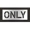Rae Pavement Stencil, Message, Only, 12 in Character Height, Highway Gothic Font, Polyethylene, Clear STL-116-71206 - alternate 1