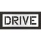Rae Pavement Stencil, Message, Drive, 12 in Character Height, Highway Gothic Font, Polyethylene, Clear STL-116-71207 - alternate 1