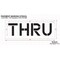 Rae Pavement Stencil, Message, Thru, 12 in Character Height, Highway Gothic Font, Polyethylene, Clear STL-116-71208 - alternate 2