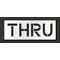 Rae Pavement Stencil, Message, Thru, 12 in Character Height, Highway Gothic Font, Polyethylene, Clear STL-116-71208 - alternate 1